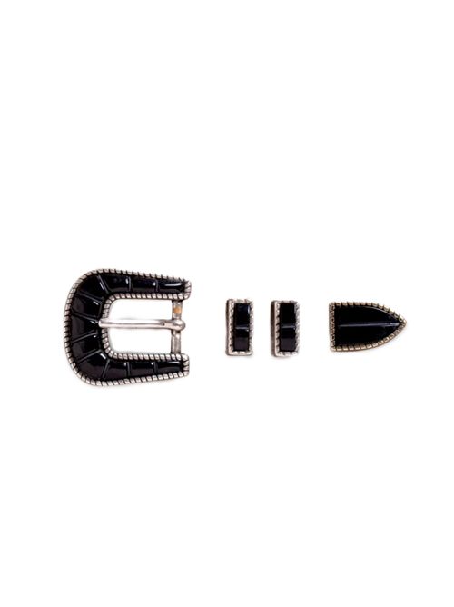 crazy color black Cintura Silver Ostrich Silver ostrich | STDCCSBLKCLFBLSBLACK
